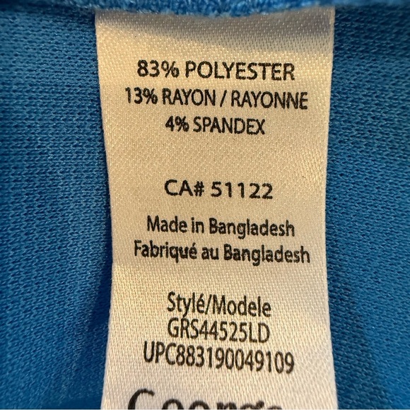 George Dress Blue Sheath Midi Office Cocktail Formal Women's Size M - Picture 10 of 10